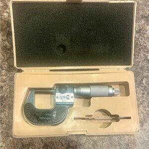 Precision Micrometer with Case - Gray